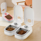Automatic Pet Feeder with Stainless Steel Bowl