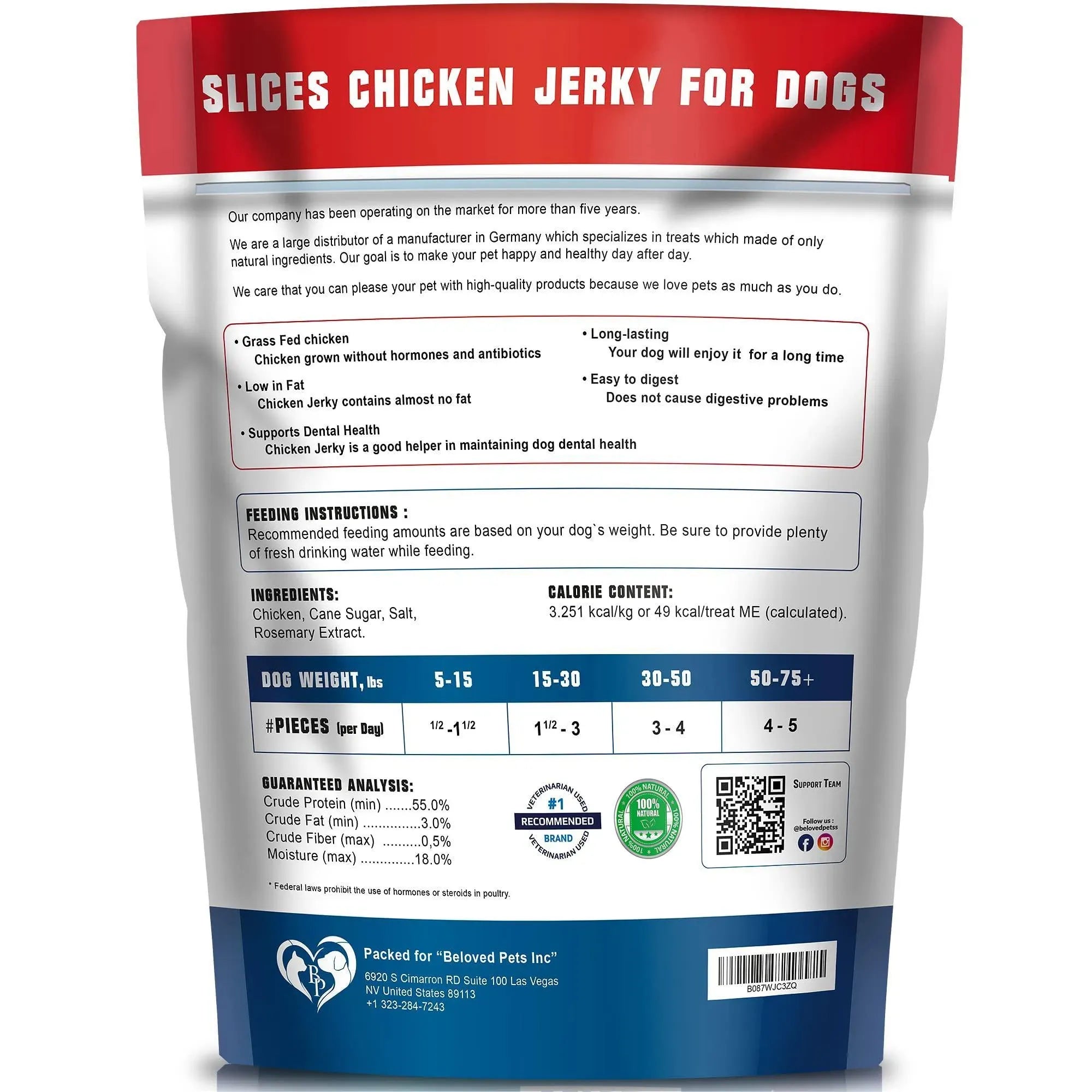 Chicken Jerky Dog Treats Organic