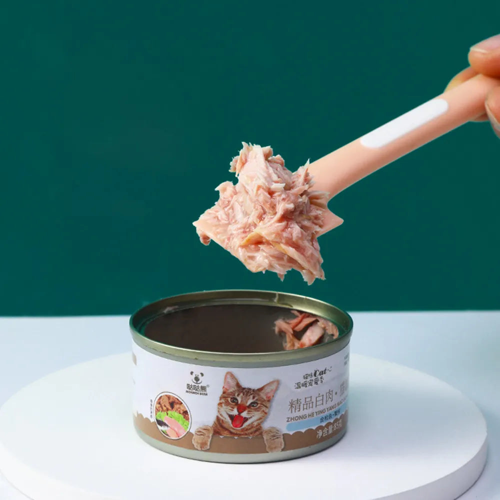 Long-Handle Pet Feeding Spoons