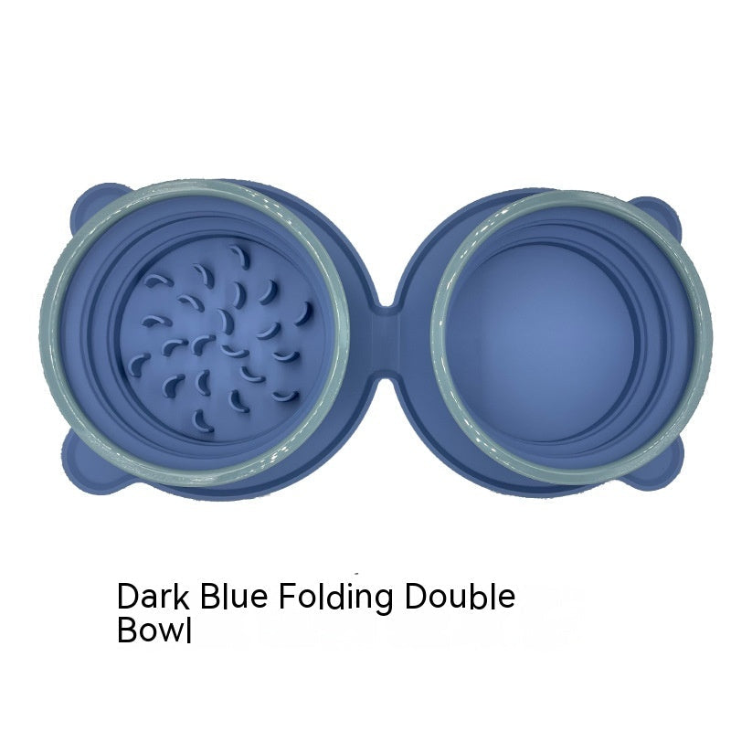 Foldable Double Pet Travel Bowl