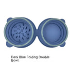 Foldable Double Pet Travel Bowl