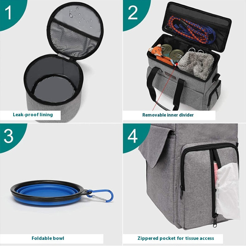 Dog Travel Backpack Kit
