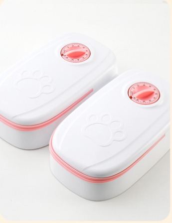 Automatic Pet Feeder with Stainless Steel Bowl