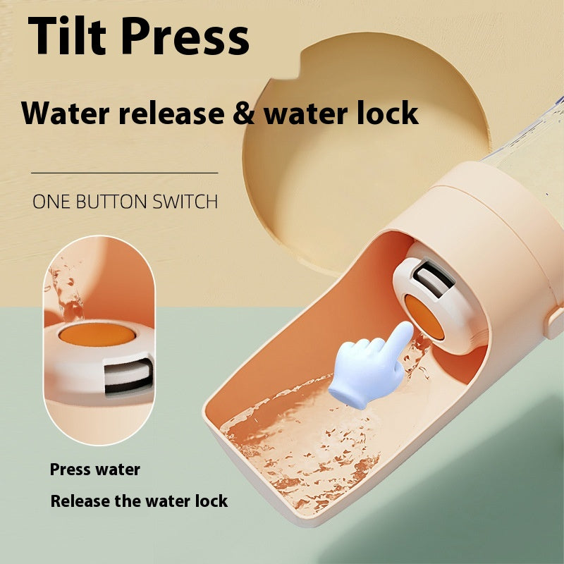 2-in-1 Portable Pet Water Bottle & Food Dispenser