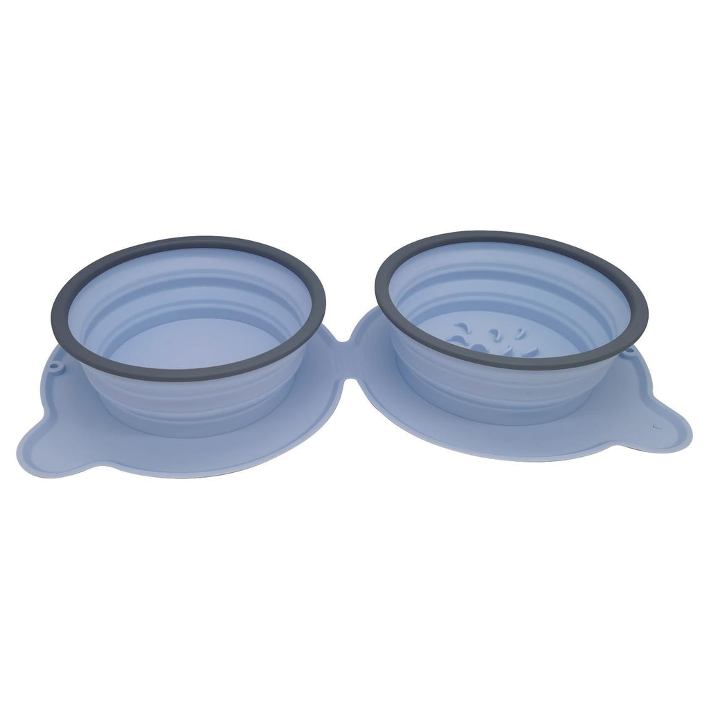Foldable Double Pet Travel Bowl