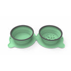 Foldable Double Pet Travel Bowl