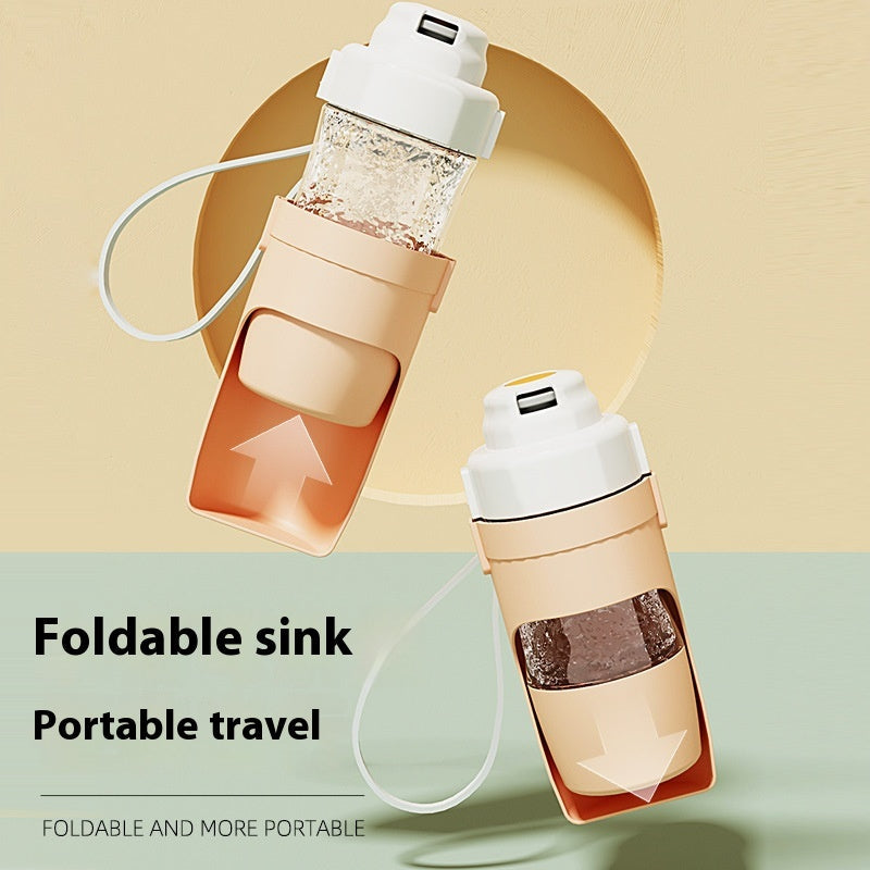 2-in-1 Portable Pet Water Bottle & Food Dispenser