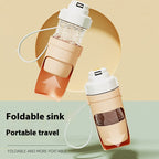 2-in-1 Portable Pet Water Bottle & Food Dispenser
