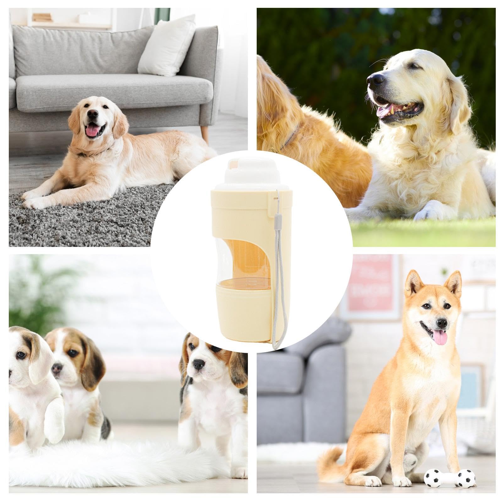 2-in-1 Portable Pet Water Bottle & Food Dispenser