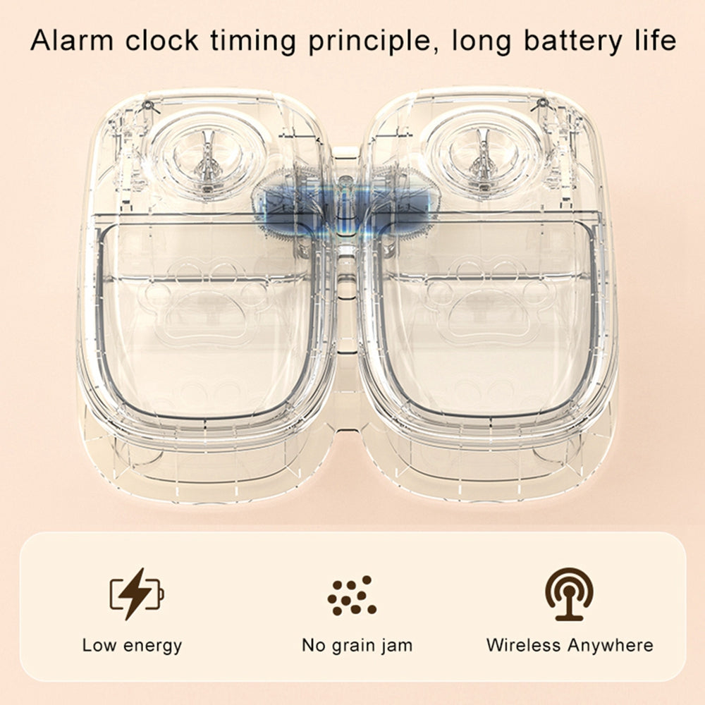 Automatic Pet Feeder with Stainless Steel Bowl