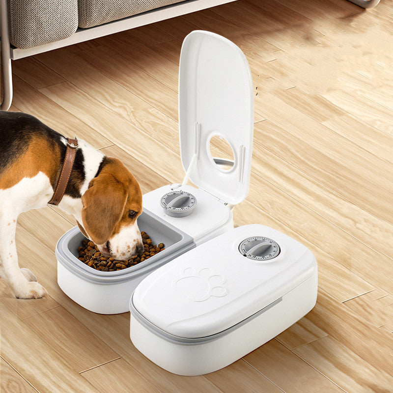 Automatic Pet Feeder with Stainless Steel Bowl